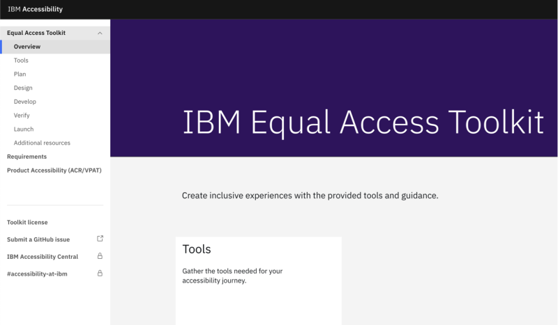 IBM’s Equal Access Toolkit is a Chrome extension that uses IBM’s rule engine to detect accessibility issues