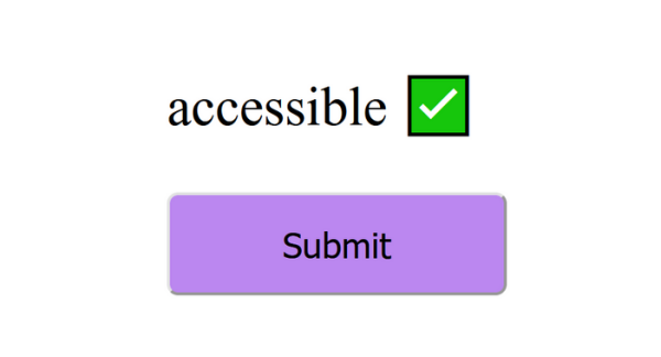 Accessible button